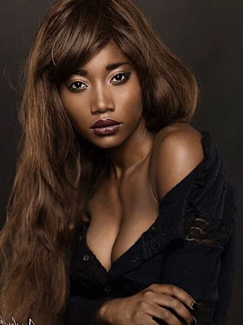 beautiful ebony model