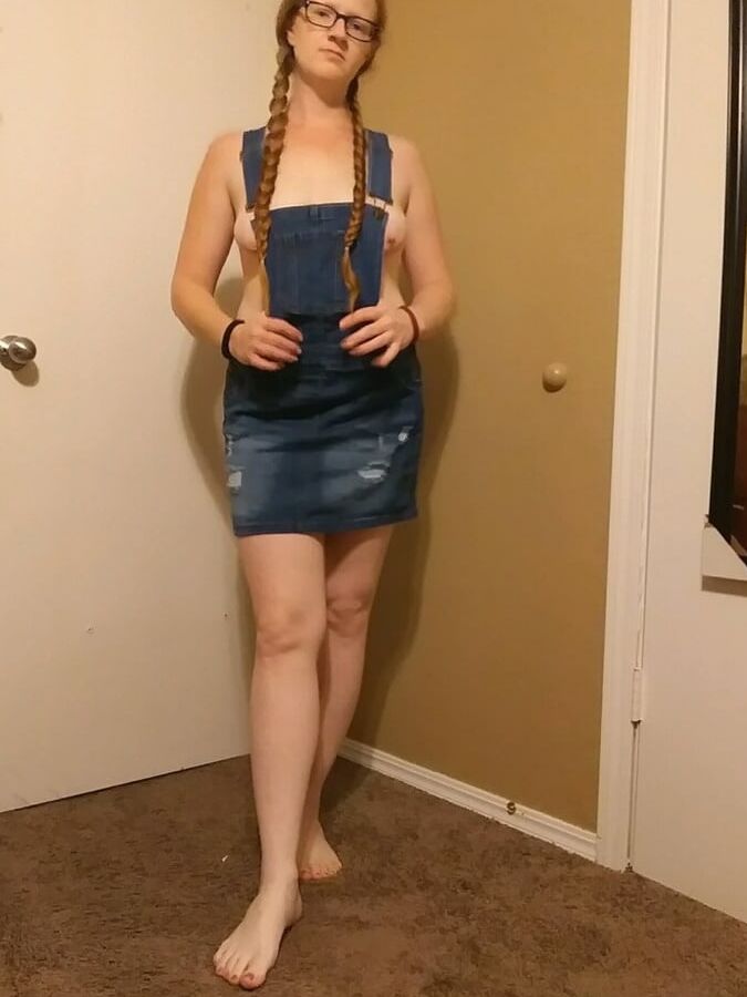 Redhead in overalls