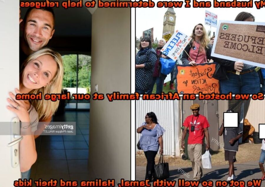 wife welcomes refugee into her home