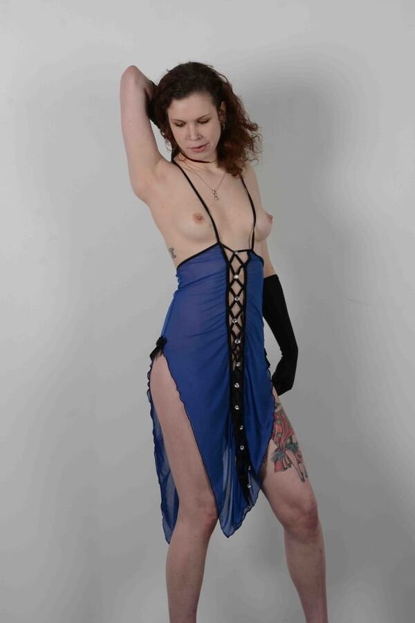 Sara Indeep Sexy in blue