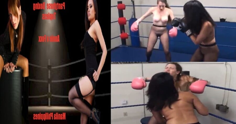 Topless Pantyhose Boxing