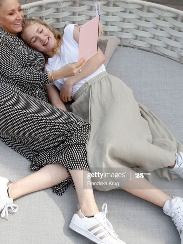 Wixvorlage Janine Kunze mit Tochter Lili