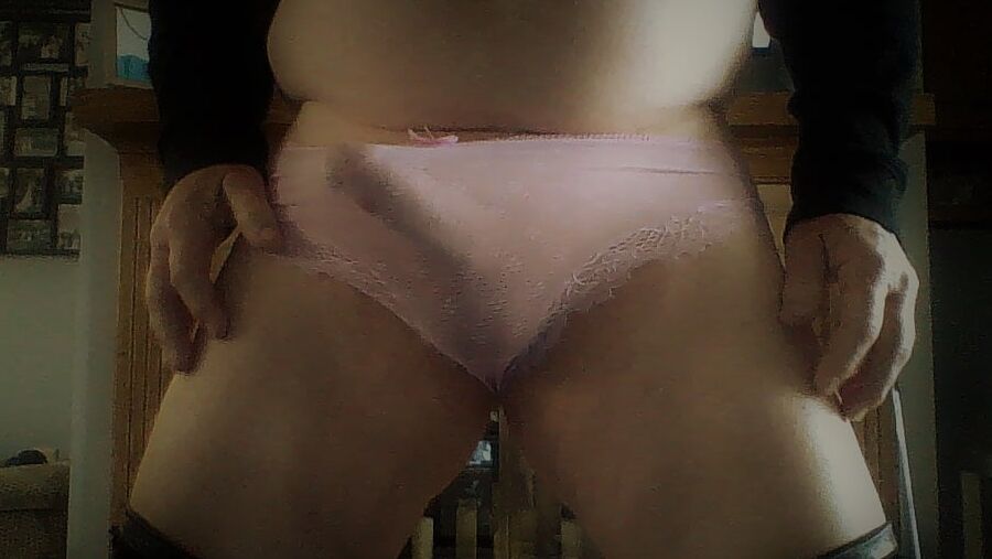 New blue, pink, and black panties.