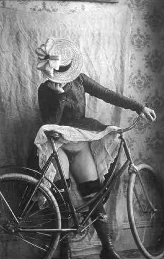 Vintage Ladies on Bicycles