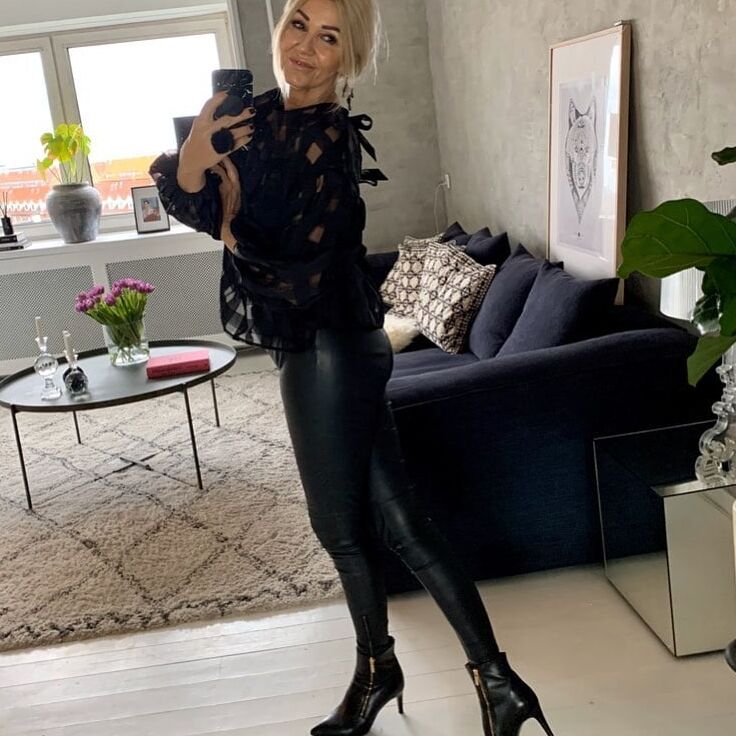 Hot mature Danish mom in hot dress