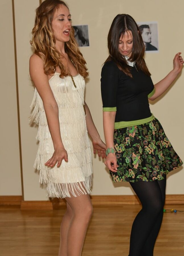 Katya and Friends Party in Pantyhose