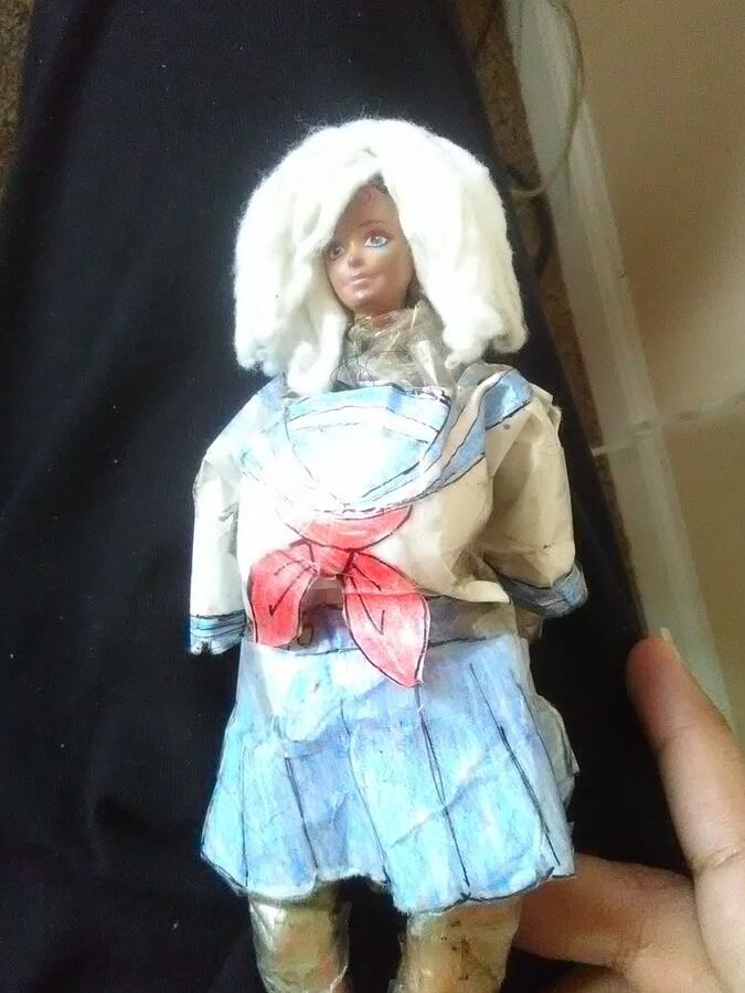 Sakura in seifuku schoolgirl uniform (Barbie doll)