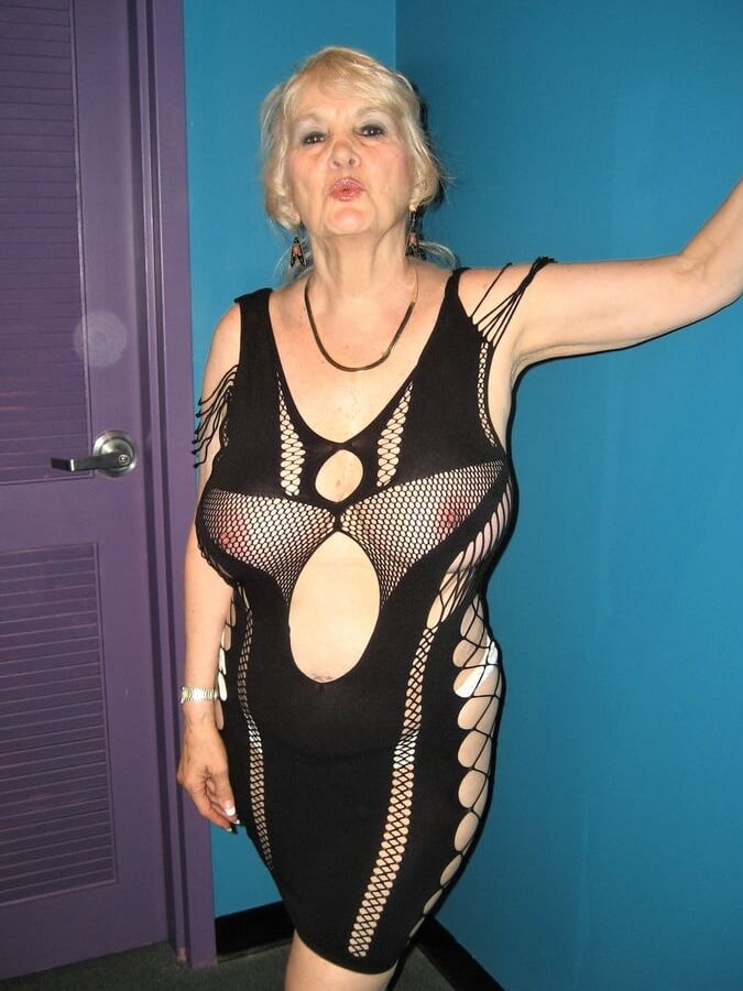 Busty Blonde Granny