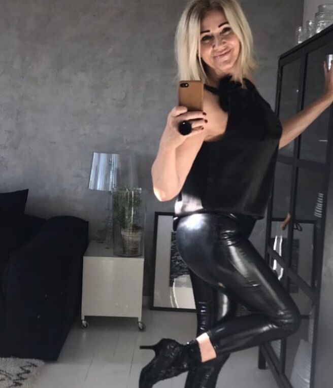 Hot mature Danish mom in hot dress