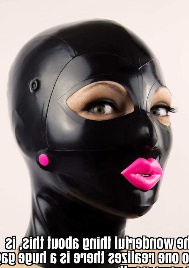 Girls in latex and mask