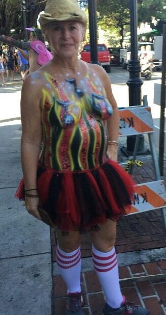 Mature ladies at fantasy fest