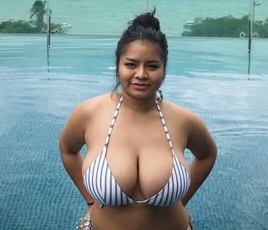 Big tits in bikini