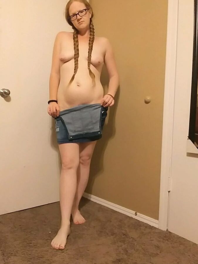 Redhead in overalls