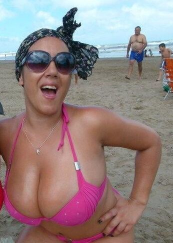 Big tits in bikini