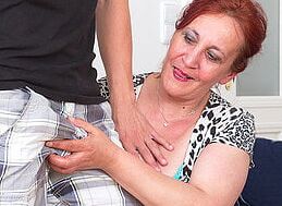 Older ladies with younger boys