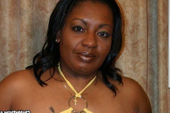 Black BBW Amy Showing Off Her Lingerie on the Couch