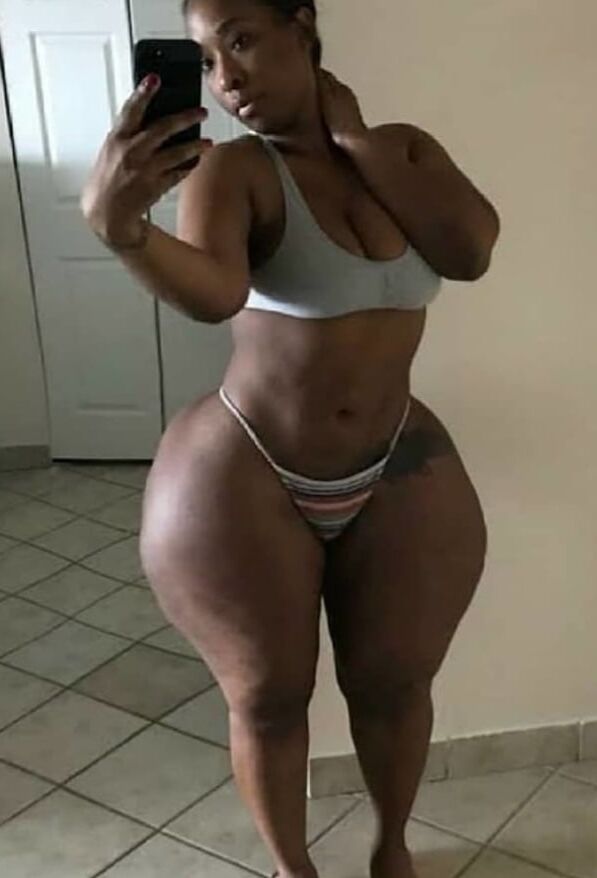 Standing wide-hipped women