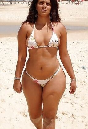 Standing wide-hipped women