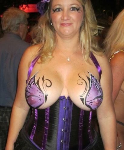 Mature ladies at fantasy fest