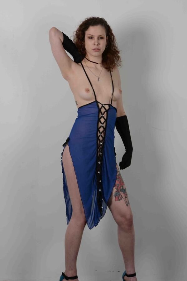 Sara Indeep Sexy in blue