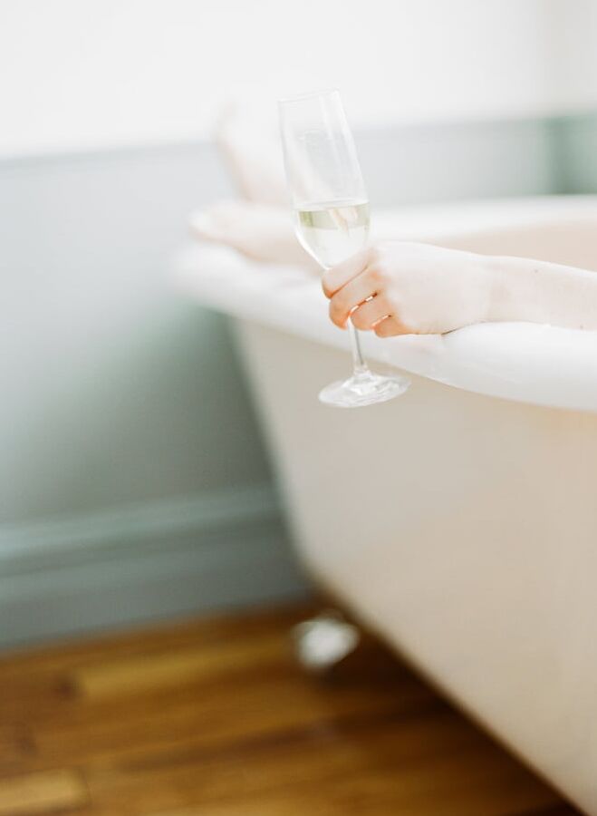 Bathing Blonde Boudoir