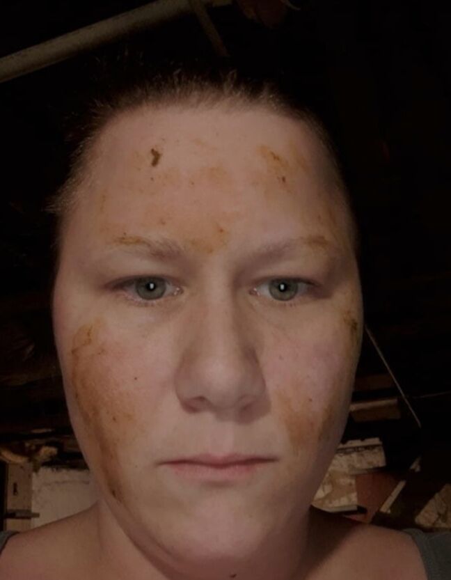 Exposed pig marie