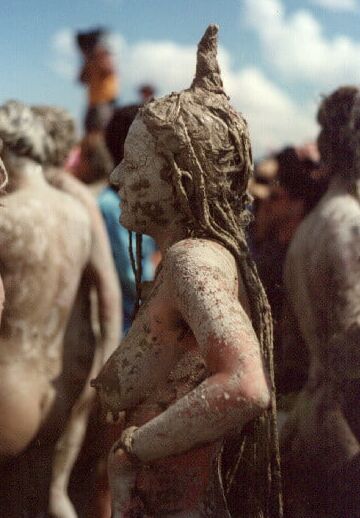 Nude beach closeup