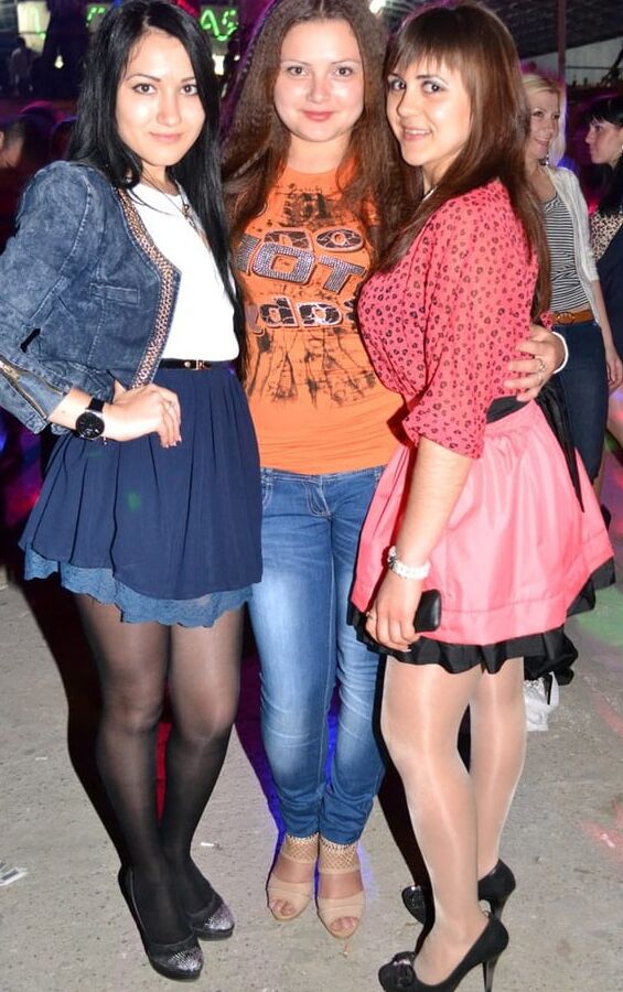 Real Trash Cunts Clubbing in Pantyhose