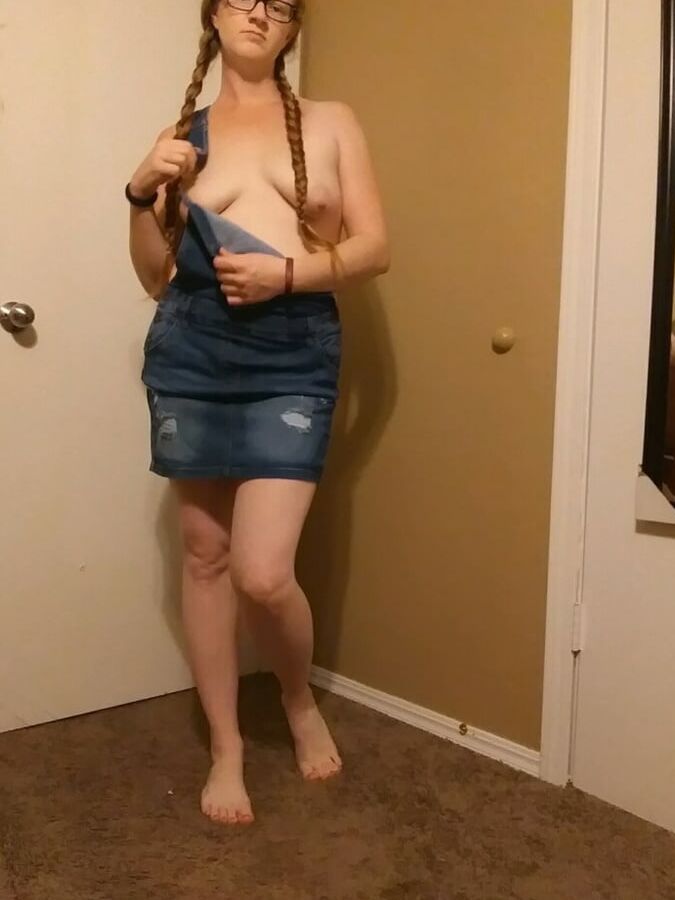 Redhead in overalls
