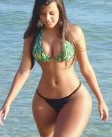 Standing wide-hipped women