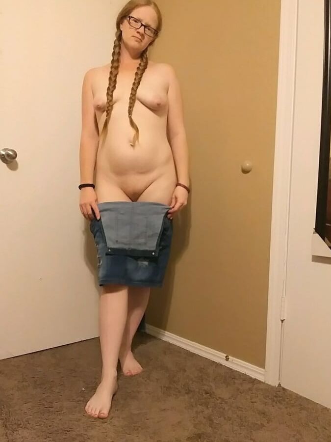 Redhead in overalls