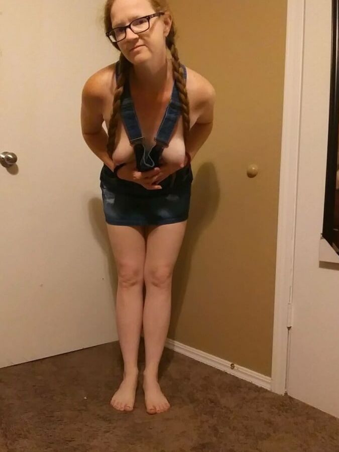 Redhead in overalls