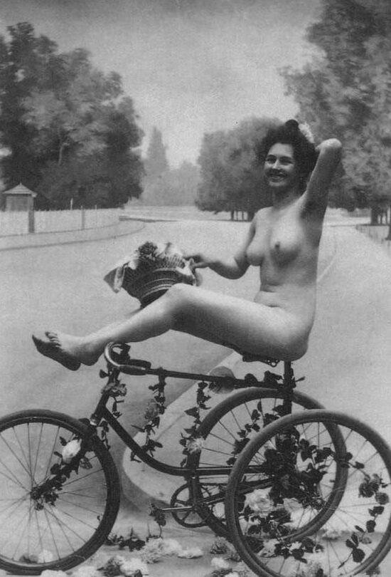 Vintage Ladies on Bicycles