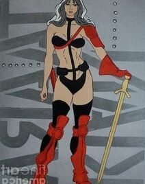 Sexy cartoon characters.