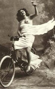 Vintage Ladies on Bicycles