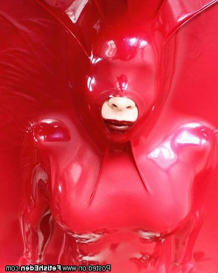Girls in latex and mask