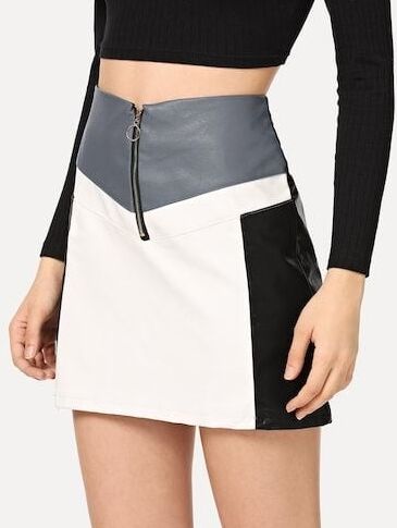 Different Coloured Leather Skirts - by Redbull