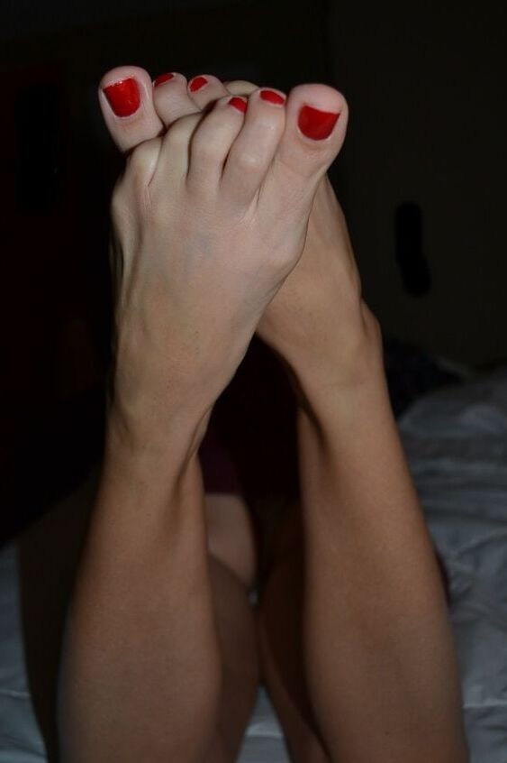 feet and nylon
