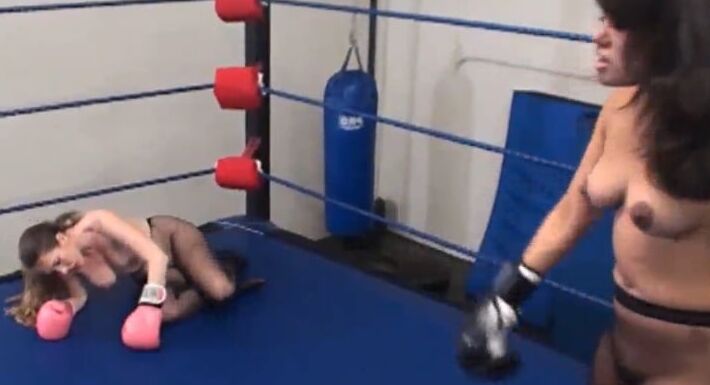 Topless Pantyhose Boxing