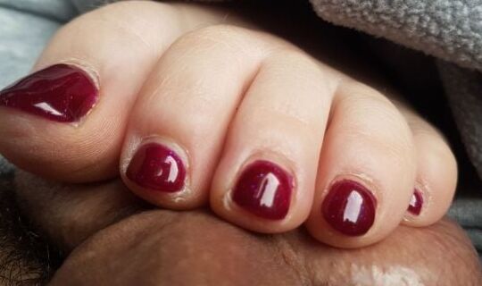 feet and nylon