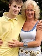 Older ladies with younger boys