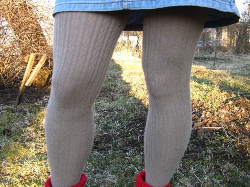 Wool and cottons pantyhose