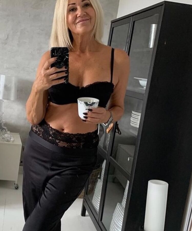Hot mature Danish mom in hot dress