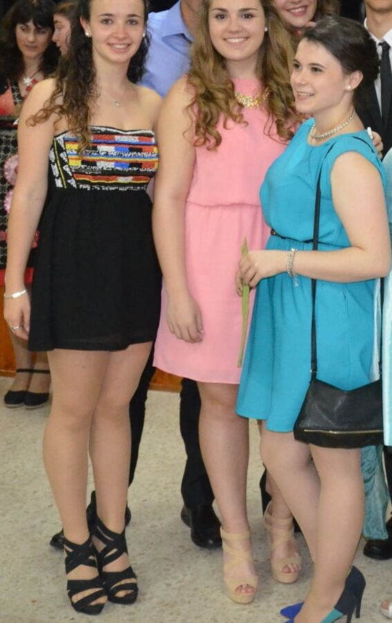 Graduation Pantyhose - Blue Dress Girl