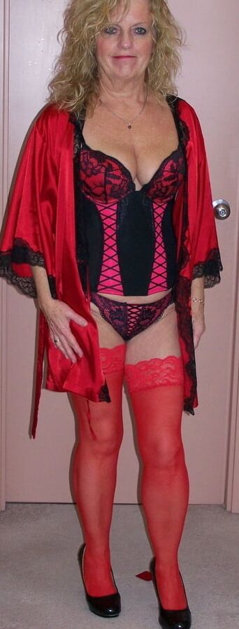 Hot Red and Black Bustier