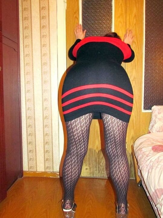 Russian wife in stockings