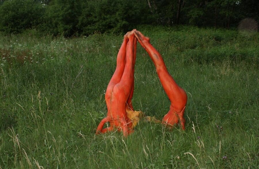 Dancing in the woods