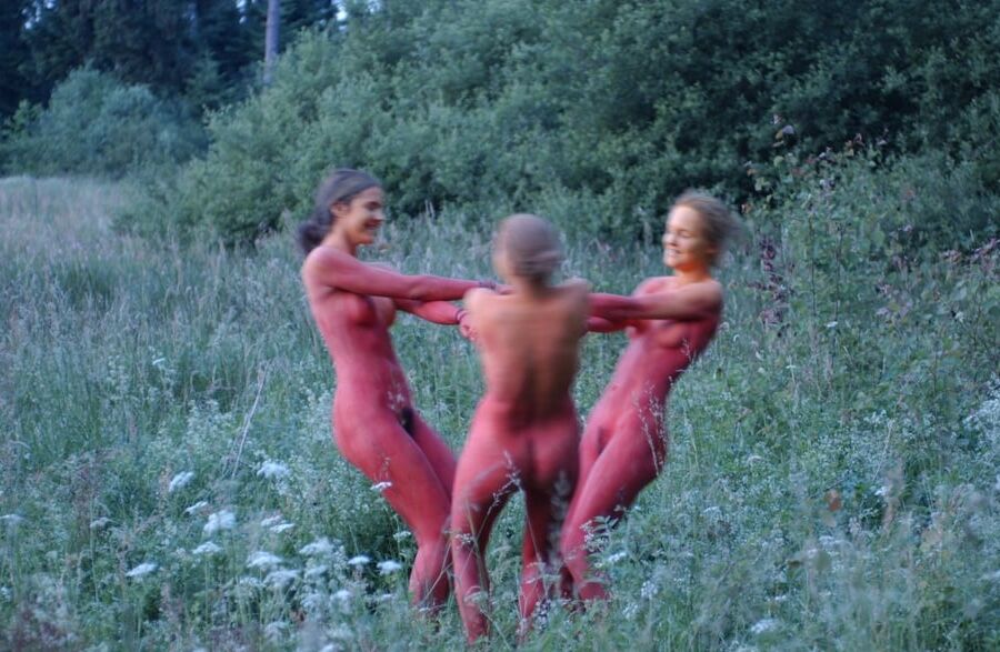 Dancing in the woods