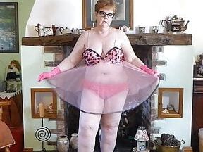 My rd selection of grannies &amp; matures in pink lingerie