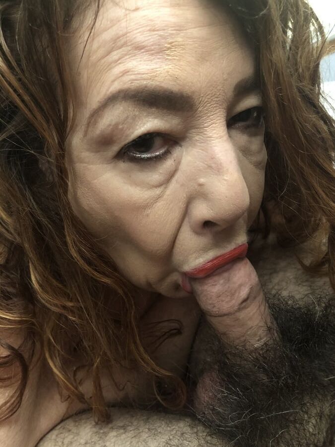 Slutty busty granny whore